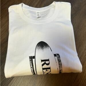 JOHN ANNETTI White Cotton South Beach Surf Recue Long Sleeve Shirt Size Large